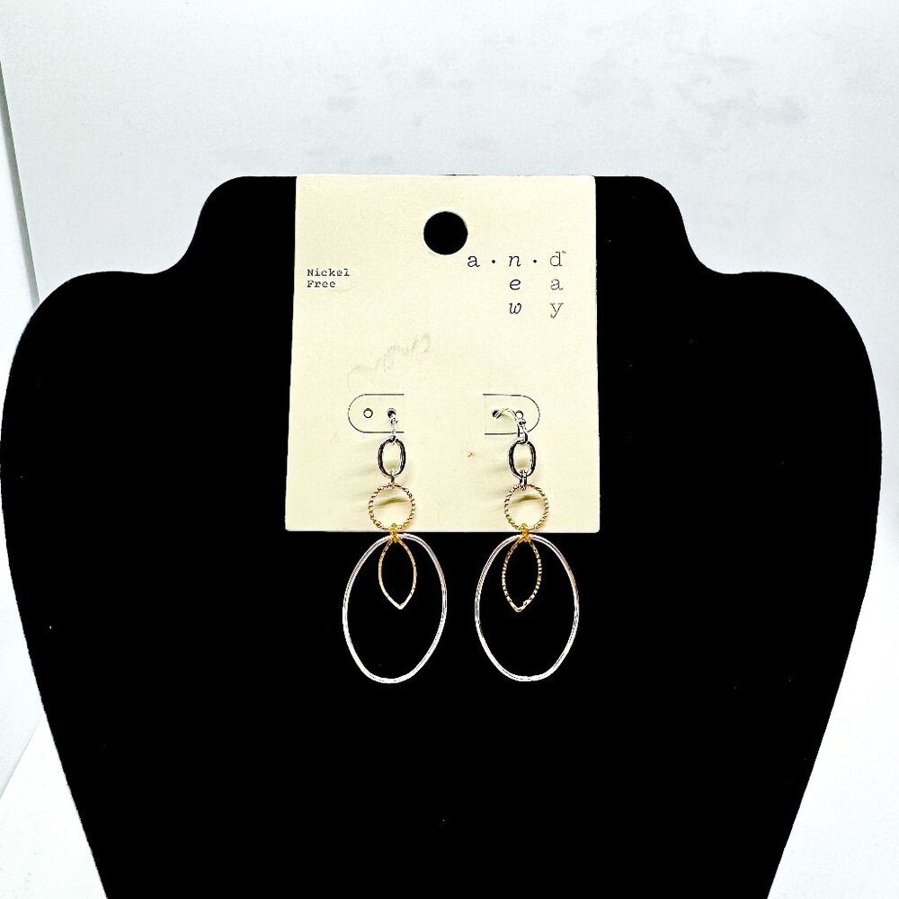 3 Tier Oval Hoop Earrings